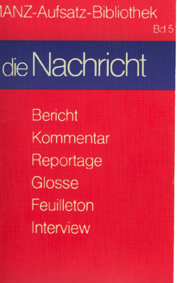Wilhelm Dietl Buch "Die Nachricht"